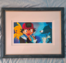 Pokémon Lucario and the Mystery of Mew Framed Print Signed by Kunihiko Yuyama picture