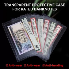 10Pcs Thick Clear Storage Case for PMG/ACG/PCCB Graded Note Slab Currency Sleeve picture
