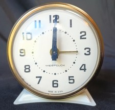 Vintage Westclox Big Ben Style 8 Alarm Clock Chime Alarm Single Key Wind Works picture