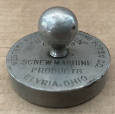 Vintage WESTERN AUTOMATIC MACHINE SCREW CO Elyria Ohio Handled Paperweight #1 picture