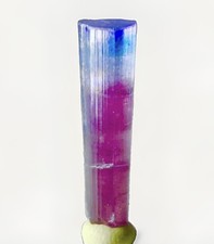 Rare Spectacular Purple Cap Tourmaline Crystal Natural Raw Mozambican Specimen picture