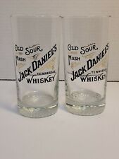 Jack Daniel's Whiskey Glasses Old Sour Mash Set of 2 picture