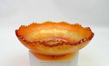 Fenton Carnival Glass Iridescent Marigold Persian Medallion 5 1/4