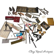 vintage toolbox lot of machinist tools tool jack starrett brown sharp lufkin picture
