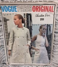 COMPLETE VOGUE PARIS ORIGINAL 2111 CHRISTIAN DIOR VINTAGE SEWING PATTERN COAT  picture