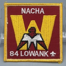 Vintage 1984 BSA Order Arrow Kickapoo Lodge 128 Nacha Lowank Scouting Patch picture