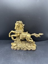 Stunning BRABUD Solid Brass Money Running Horse Statue Chinese Handmade picture
