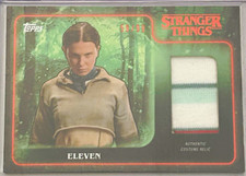 2025 Topps Stranger Things Eleven Green Costume Relic Trading Card RARE picture