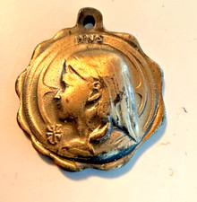 Vintage 1909 H-N-S Bureau Holy Name Society Catholic Pendant Medal Token / B240 picture