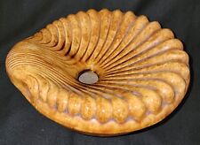 Bennington Mottled Golden Brown Cuspidor Spittoon Seashell Pottery Vtg Retro picture