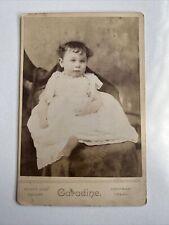 Antique Cabinet Card Photo  Cute Girl  Baby Child picture