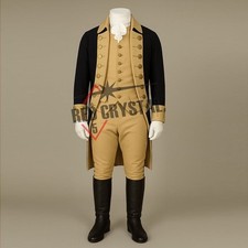 Navy Blue George Washingtons General Revolution War Wool Men Coat+Vest&Breeches picture