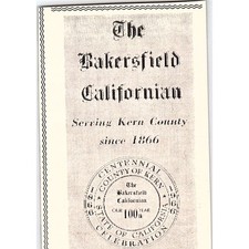 The Bakersfield Californian Serving Kern Since 1866 - Taft CA 1965 Ad AF8-M5 picture