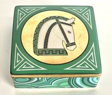 Jonathan Adler Roman Horse Porcelain Trinket Box picture