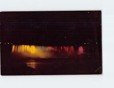 Postcard Illuminated American Falls, Niagara Falls, New York picture