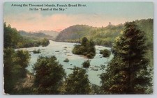 Atq/Vtg Post Card Among The Thousand Islands French Broad River M455 picture