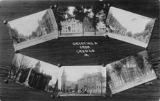 Cresco Iowa Multiview Greetings Court House School Real Photo PC AA79343 picture