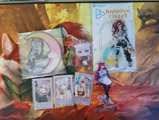 Hololive promos Nekomata Okayu key chain  IRyS Hakos Baelz acrylic stand lot picture