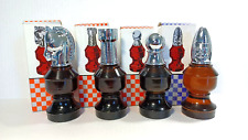 4 Vintage AVON Chess Bottles Rook, Bishop, Pawn & Smart Move ORIG BOXES picture