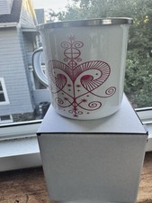 Haitian Vodou Ezili Freda Ceramic Mug – Red Veve Design – Haitian Spiritual Art picture