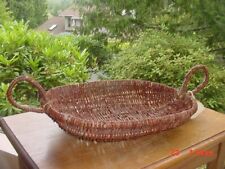OLD VINTAGE CREE INDIAN RED WILLOW BASKET FROM N. DAKOTA picture