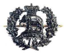 Victorian 78th Highland Ross-shire Buffs Regiment Of Foot Glengarry Badge picture