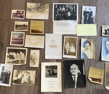 Antique Vintage Photograph Lot Kansas Family Military Genealogy 1900s Ephemera picture