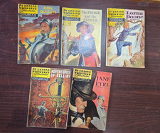 Classics Illustrated 15 & 25 Cent Comic Books Numbers 11, 29, 32, 38 & 39 picture