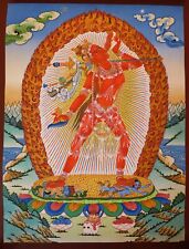 Tibetan Buddhism 50 cm Goddess Vajrayogini Dakini Gold Painting Thangka Nepal  picture