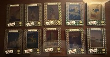 2000 ARTBOX THE SIMPSONS FILM CARDZ COMPLETE 10 CARD GOLD FOIL CHASE SET picture
