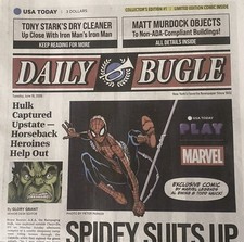 Daily Bugle Collector’s Edition Marvel Spider-Man USA TODAY Newspaper Comic picture