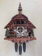 Very Beautiful large Traditional Cuckoo clock house withmoving Figur 8 day picture