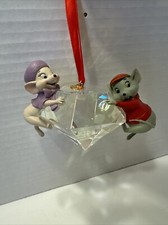 2015 Rescuers Bianca and Bernard Diamond Sketchbook Ornament Excellent Condition picture
