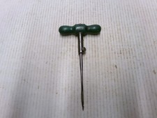 Vintage T Handle Ratcheting Gimlet Tool Green Wooden Handle Made In Germany picture
