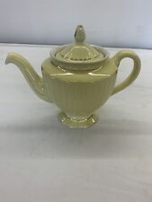 Vintage Hall 099 Canary Yellow Teapot, Gold Trim ~ Made in USA picture