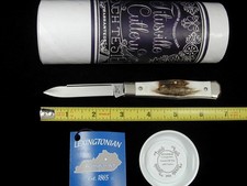 TITUSVILLE CUTLERY OILED ELK HORN LEXINGTONIAN COFFIN JACK KNIFE USA 1 of 25 picture
