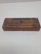 Vintage The Carborundum Co Two Sided Knife Sharpening Stone Silicone Carbide USA picture