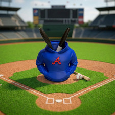Atlanta Braves Baseball Sweatshirt Pen Holder picture