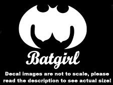 Batgirl symbol with Boobs Car Van Truck Decal  Bumper Sticker Made in the US picture