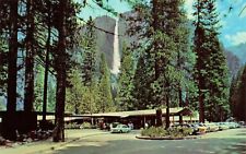 Postcard Entrance to Yosemite Lodge & Upper Yosemite Falls, Yosemite NP CA picture