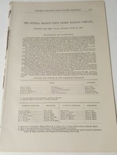 1883 Kansas railroad report Central Branch Union Pacific Railway Cawker City KS picture