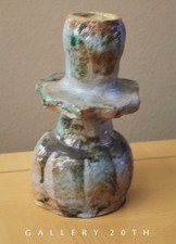 FAB MID CENTURY DRIP VASE POTTERY 50s 60s ABSTRACT ART SCULPTURE VTG MODERN picture