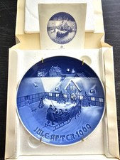 Bing & Grondahl Plate 1969 Arrival of Christmas Guests Certificate Original Box picture