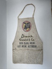 Vintage Dimock Gould & Co Apron Mule Hide Roofs Rock Island Moline Bettendorf picture