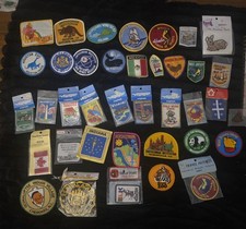 Vintage Travel Souvenir Patch Lot of 39 NOS Roadside America AstroWorld Disney picture