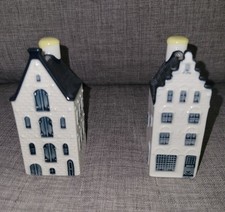 Blue Delft House #54 and #32 For KLM by BOLS Amsterdam 1575 No Liquid picture