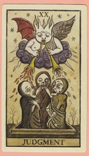 Judgement, Major Arcana 20, Single Swap Tarot Card, Luna - Excellent+ picture