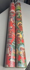 Vntg 1982 E.T. The Extra-Terrestrial Christmas Wrapping Paper Roll x2 - Sealed picture