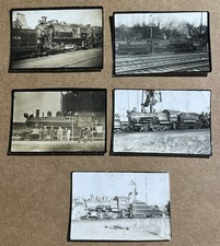 Pennsylvania  Railroad  5 x Mini Steam Locomotives b/w Photos picture