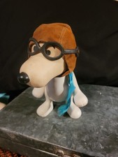 Vintage Snoopy PEANUTS - (circa 1966) Flying Ace - 6 Inch - With Scarf & Goggles picture